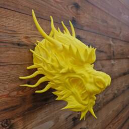 Traditional Dragon Wall Art - Fantasy Mount- 3D Printed Multiple Colours Available - thumbnail 1
