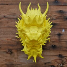 Traditional Dragon Wall Art - Fantasy Mount- 3D Printed Multiple Colours Available - thumbnail 3