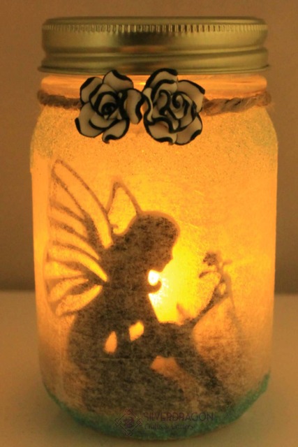 Fairie Lighted Jar, Mushroom Nightlight - image 1