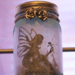 Fairie Lighted Jar, Mushroom Nightlight - thumbnail 4