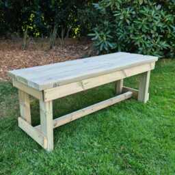 Wooden Bench - Solid Garden Bench, Form - thumbnail 1