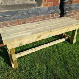 Wooden Bench - Solid Garden Bench, Form - thumbnail 3