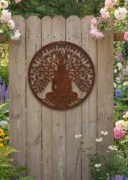 Handmade Bronze 40cm Budha Tree Of Life With Roots Wall Art Suitable For Indoors/Outdoors Anniversary/Birthday Gift - thumbnail 4