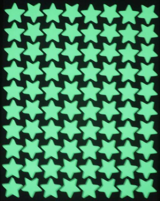 Glow in The Dark Star Stickers - A5 Sheet Peel & Stick Decal For Wall Art, Planner, Diary, Phone, Car, Teacher, Journal - image 1