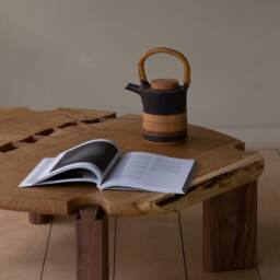 Konk ??? Oval S??m Coffee Table Bespoke Sizes Available Modern Oak Or Walnut Live Edge Low Side - thumbnail 2