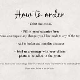 Personalised Mum Memorial Bereavement Print Gift Photo Poem Unframed Mothers Day Sympathy Loss - thumbnail 3