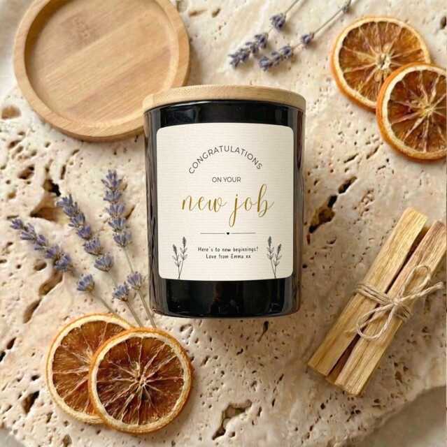 New Job Candle Gift Set , Soy Wax Congratulations For Career Celebration - image 1