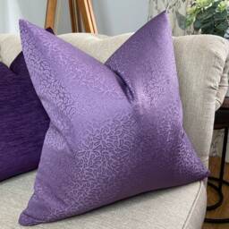 Plum Cushion Cover, Abstract Leaf Pillow Purple Scatter Throw Pillow, Modern Farmhouse Decor, Iliv Fabric