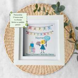 Celebrate Her 21st With A Thoughtful Pebble Art Gift - Personalised Birthday Sister, Auntie & Friend Keepsake - thumbnail 2