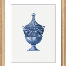 Classical Blue Roman Vase Wall Art Print Home Decor Interior Design - thumbnail 4