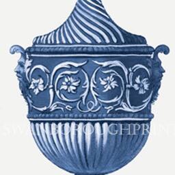 Classical Blue Roman Vase Wall Art Print Home Decor Interior Design - thumbnail 3
