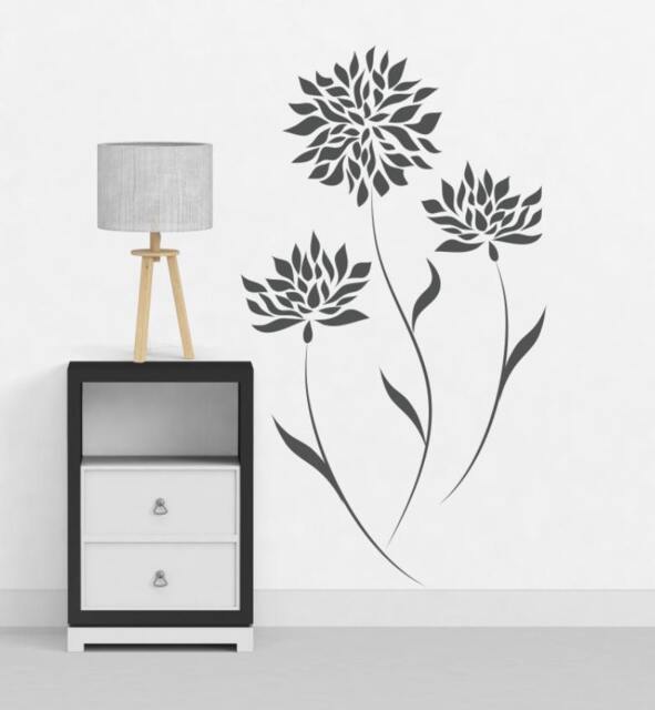 Flower Decals For Walls Stickers Baby Room Designs Wall Bedrooms Stick On Art Decalisland - Modern Sd 014 - image 1