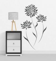 Flower Decals For Walls Stickers Baby Room Designs Wall Bedrooms Stick On Art Decalisland - Modern Sd 014 - thumbnail 1