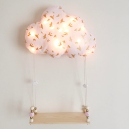 Pretty Cloud Nightlight & Its Swing Shelf Made Of Wood Beads - 19 Designs To Choose From