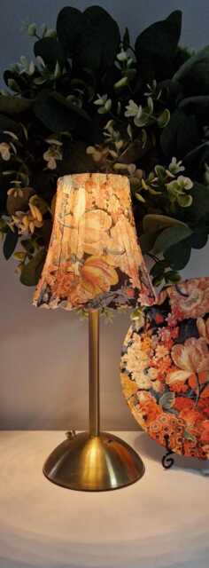 Cordless Touch Lamp. Beautiful Decoupaged Gisela Graham Inspired Usb Rechargeable Lamp.other Designs Available.cordless - image 1