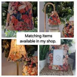 Cordless Touch Lamp. Beautiful Decoupaged Gisela Graham Inspired Usb Rechargeable Lamp.other Designs Available.cordless - thumbnail 4
