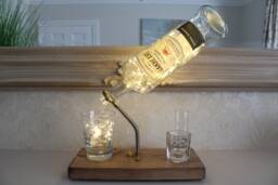 Bacardi Oakheart Bottle Light - 1L. Unique Lamp & Rum Lover Gift For The Home - thumbnail 1