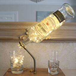 Bacardi Oakheart Bottle Light - 1L. Unique Lamp & Rum Lover Gift For The Home - thumbnail 2