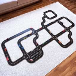 Personalizable Wooden Car Track Road Track For Hotwheels, Toddler Gift, Grandson Present, Playset, Hot Wheels - Race - thumbnail 4
