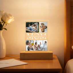 Personalized Photo Night Light Custom Mum Gift, Led Lamp For Mother, Mother's Day Gift - thumbnail 3