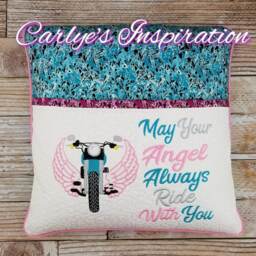 May Your Angel Always Ride With You Bundle Storybook Pillow Designs - 5x7 Design Includes 2 Digital Designs Motorcycle Wings - thumbnail 2