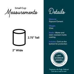 Sleek Concrete Storage Pot Minimalist Decor For Bathroom, Office Desk & Organization - thumbnail 3