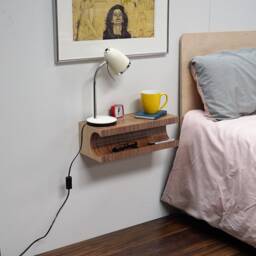 Floating Shelf/Bedside Table/Nightstand/Modern Shelf/ Nachttisch/ Floating Nightstand/ Console/ Table De Nuit - thumbnail 3