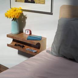 Floating Shelf/Bedside Table/Nightstand/Modern Shelf/ Nachttisch/ Floating Nightstand/ Console/ Table De Nuit - thumbnail 1
