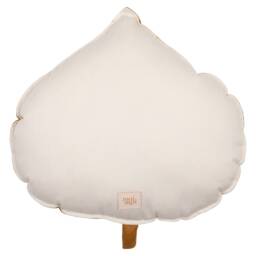 "Linen Leaf Pillow ""Mango" - thumbnail 4