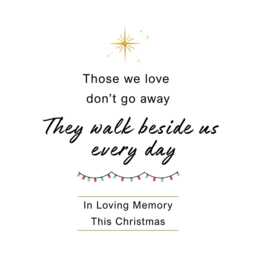 Christmas Remembrance Candle Gift - in Loving Memory For Mum Dad Friend They Walk Beside Us Every Day Memorial - thumbnail 2