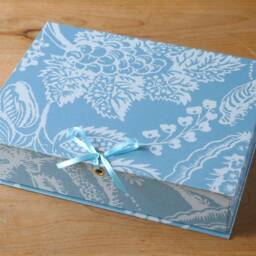 Stylish Box File Paradiso Aqua Design - A4 Office Collection & Stationery Handmade in England - thumbnail 3