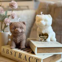 Pomeranian Puppy Candle - Unique Home Decor For Dog Lovers - thumbnail 2
