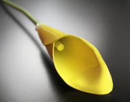 Metal Calla Lily, Flower, Wedding Bouquet, Yellow Lilly, 11Th Anniversary, 6Th Steel Anniversary