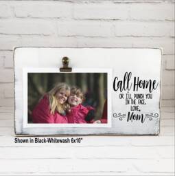 University Dorm Room Picture Frame, Personalized Gift From Mom, Moving Out For Student, Call Home Or I'll Punch You in The Face - thumbnail 1