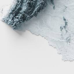 Artistic Relief Map Of Colombia - Unique 2D Wall Decor Colombian Geology Shaded - thumbnail 3