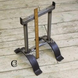 Trestle Hand Made Raw Iron Steel Frame Bench Dining Desk Table Legs Decorative Handmade in The UK - thumbnail 3