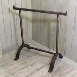 Trestle Hand Made Raw Iron Steel Frame Bench Dining Desk Table Legs Decorative Handmade in The UK - thumbnail 2