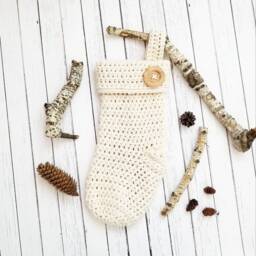 Pattern, Farmhouse Christmas Stocking Crochet Pattern - thumbnail 2