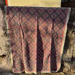 Hand Embroidered Kantha Throw Carpet Design Traditional Artisan Handmade Home Decor - thumbnail 3