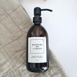 Personalised Waterproof Black Or White Labels Kitchen, Bathroom, Soap Dispenser - thumbnail 4