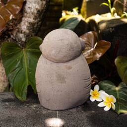 Jizo Buddha 8 Inch/20 cm, Jizo Sculpture, Room Decor, House Garden Birthday Gift - thumbnail 4