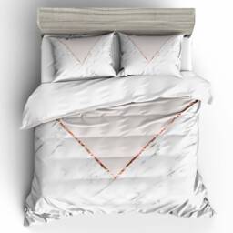 3D Marble Duvet Cover Set, Luxury White Bedding - thumbnail 2