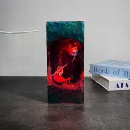 Custom Holl.ow Kni.ght Resin Night Light, Handmade Anime Gaming Lamp, Valentine's Day Gift For Gamers & Desk Decor, Gift Ho.llow Lovers - thumbnail 3