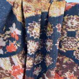 Boho Style Reversible Cotton Kantha Quilt Throw - Handmade Soft Blanket - thumbnail 2