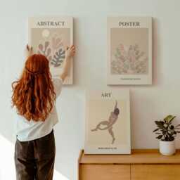 Canvas Art Set Of 3 - Stylish Compositions By Henri Matisse, Beige Wall Large, Abstract Decor - thumbnail 1