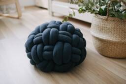Handmade Pouf Floor Ottoman Foot Stool Nursery Decor Wedding Gift Round Floor Seating Feeding Chair For Kids Bean Bag Reading Nook