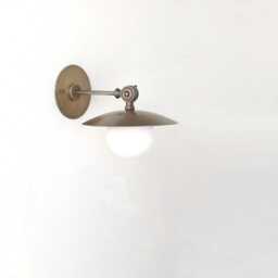 Brass Wall Sconce, Light With Brass Shade, Minimal Sconce Light, Wall Sconce Light, Ul Listed. No.0419 - thumbnail 2