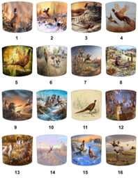 Pheasant Game Bird Hunting Scene Lampshades For Ceiling Light Shades Pendants Or Bedside, Table Lamp Shades