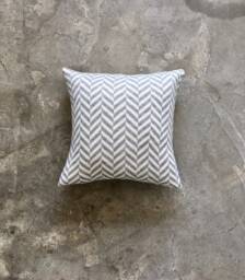 Decorative Cushion Geometric Throw Pillow Grey Cushions Navy Cream Yellow Cover - thumbnail 1