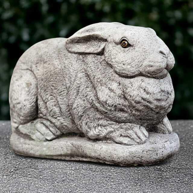 Concrete Rabbit Figurine Stone Bunny Sculpture Outdoor Pet Statue Cement Wildlife Decoration Handmade Ornament Garden Animal Decor - image 1